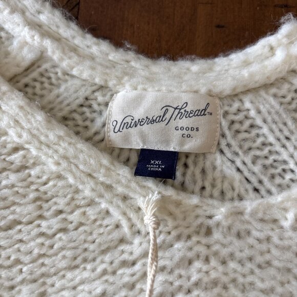 Universal Thread Women Ivory Pullover Sweater XXL New - Picture 4 of 7